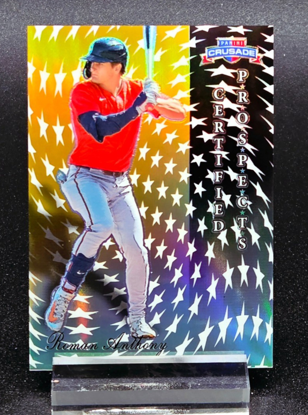 Roman Anthony Crusade Prospects Gold Refractor 07/10 Boston Red Sox Top Prospect